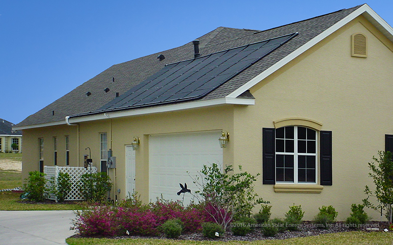 house with solar panels on roof